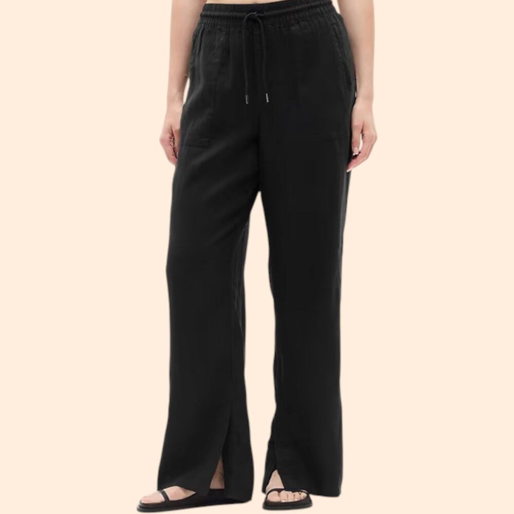 Athleta Retreat Linen Wide Leg Pants